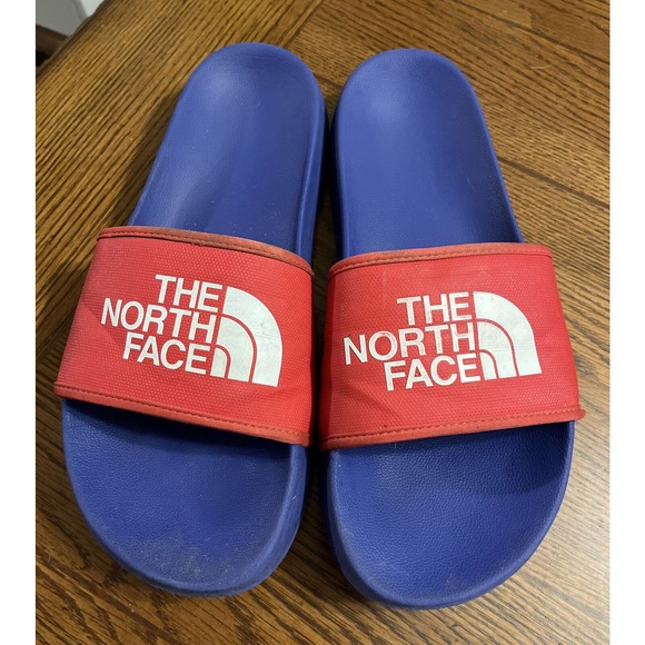 The North Face Other - The North Face Mens Base Camp Sandal Slides Size 9 M Red & Blue Basecamp